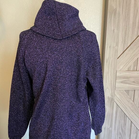 Jeanne Pierre small purple sparkly turtleneck - Picture 4 of 4